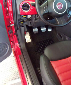 FIAT 500 PEDALS AND FOOTREST - Quality interior & exterior steel car accessories and auto parts