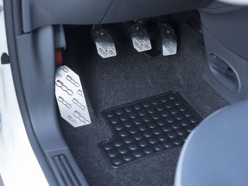 FIAT 500 PEDALS AND FOOTREST - Quality interior & exterior steel car accessories and auto parts