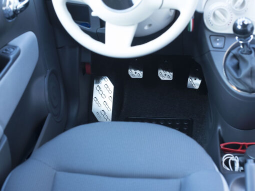 FIAT 500 PEDALS AND FOOTREST - Quality interior & exterior steel car accessories and auto parts