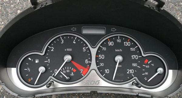 PEUGEOT 206 BELOW TACHOMETER COVER - Quality interior & exterior steel car accessories and auto parts