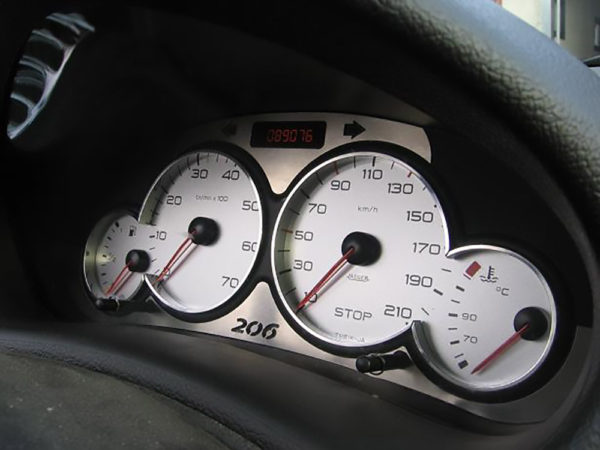 PEUGEOT 206 ABOVE TACHOMETER COVER - Quality interior & exterior steel car accessories and auto parts