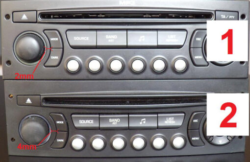 PEUGEOT 207 RADIO CONSOLE COVER - Quality interior & exterior steel car accessories and auto parts