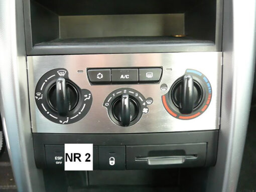 PEUGEOT 207 CLIMATE CONTROL PANEL COVER - Quality interior & exterior steel car accessories and auto parts