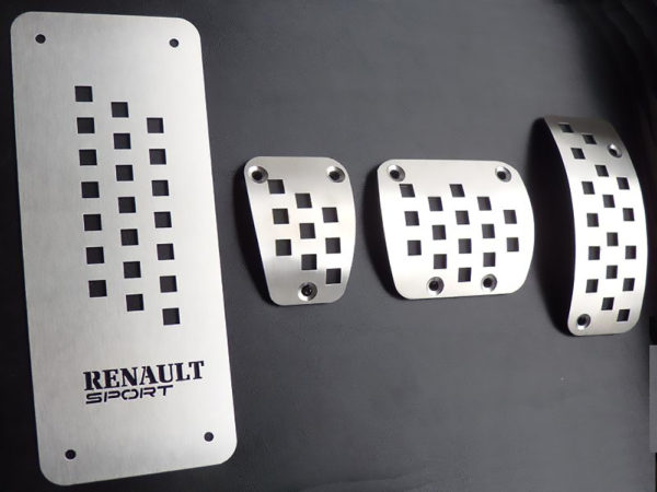 RENAULT MEGANE FLUENCE SCENIC PEDALS AND FOOTREST - Quality interior & exterior steel car accessories and auto parts