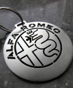 ALFA ROMEO NEW EMBLEM KEYRING - - Quality interior & exterior steel car accessories and auto parts