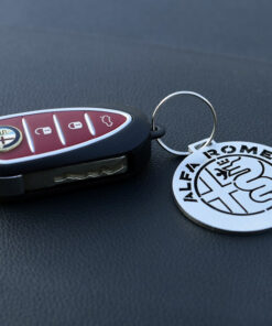 ALFA ROMEO NEW EMBLEM KEYRING - - Quality interior & exterior steel car accessories and auto parts