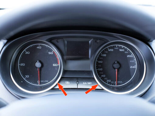 SEAT IBIZA IV TACHOMETER SPEEDOMETER COVER - Quality interior & exterior steel car accessories and auto parts