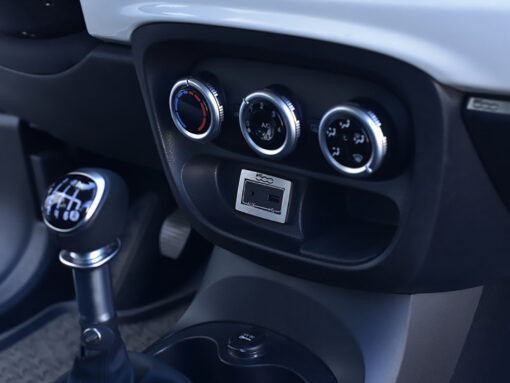 FIAT 500 L AUDIO OUTPUT COVER - Quality interior & exterior steel car accessories and auto parts