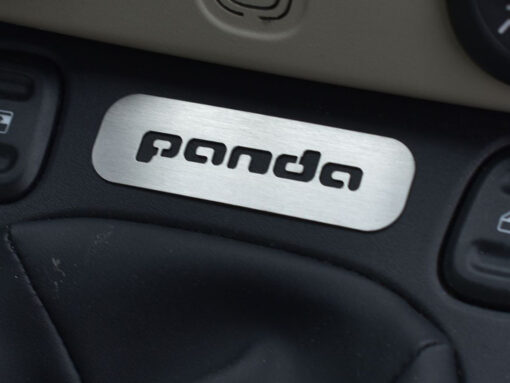 FIAT PANDA III CENTER CONSOLE EMBLEM COVER - Quality interior & exterior steel car accessories and auto parts