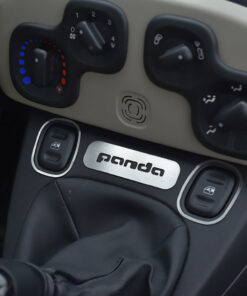 FIAT PANDA III CENTER CONSOLE EMBLEM COVER - Quality interior & exterior steel car accessories and auto parts