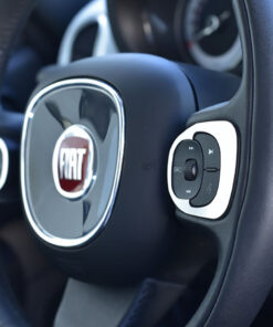 FIAT 500 L STEERING WHEEL CONTROLS COVER - Quality interior & exterior steel car accessories and auto parts