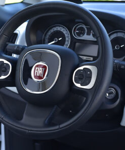 FIAT 500 L STEERING WHEEL CONTROLS COVER - Quality interior & exterior steel car accessories and auto parts