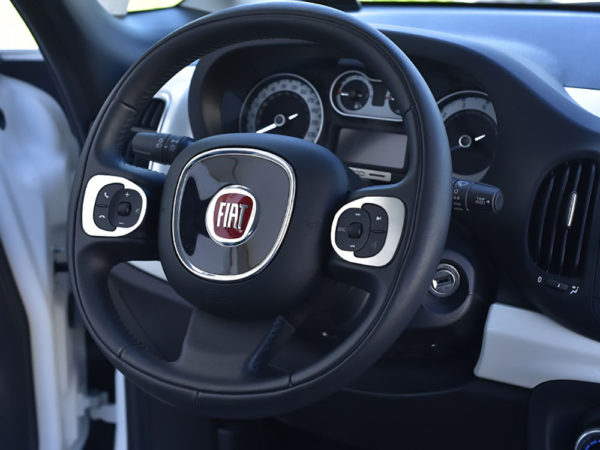 FIAT 500 L STEERING WHEEL CONTROLS COVER - Quality interior & exterior steel car accessories and auto parts