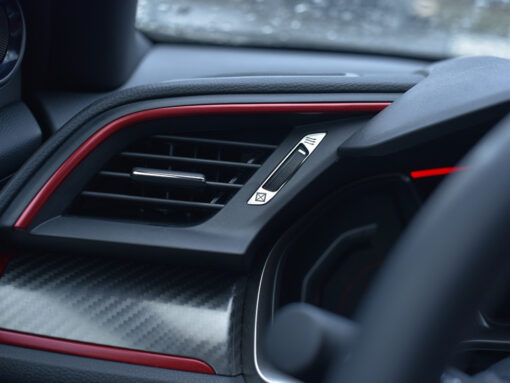 HONDA CIVIC X & TYPE R V FK8 AIR VENT SWITCH COVER - Quality interior & exterior steel car accessories and auto parts crafted with an attention to detail.