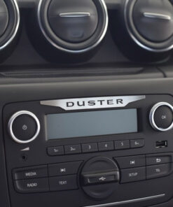 DACIA DUSTER 2 II Mk2 RADIO CONSOLE EMBLEM COVER - Quality interior & exterior steel car accessories and auto parts crafted with an attention to detail.