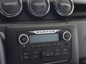 DACIA DUSTER 2 II Mk2 RADIO CONSOLE EMBLEM COVER - Quality interior & exterior steel car accessories and auto parts crafted with an attention to detail.