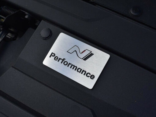 HYUNDAI i30N i30 N FASTBACK VELOSTER ENGINE EMBLEM COVER - Quality interior & exterior steel car accessories and auto parts crafted with an attention to detail.